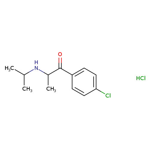 1-(4-chlorophenyl)-2-[(1-methylethyl)amino]-1-propanone,monohydrochloride