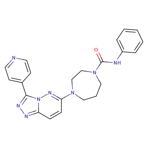 N-phenyl-4-[3-(pyridin-4-yl)-[1,2,4]triazolo[4,3-b]pyridazin-6-yl]-1,4-diazepane-1-carboxamide