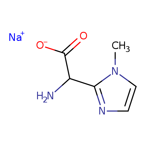sodium 2-amino-2-(1-methyl-1H-imidazol-2-yl)acetate