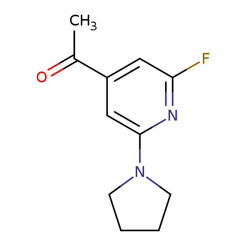 1-(2-Fluoro-6-(pyrrolidin-1-yl)pyridin-4-yl)-ethanone