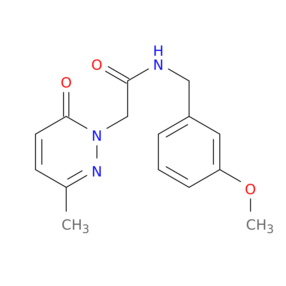 N-[(3-methoxyphenyl)methyl]-2-(3-methyl-6-oxo-1,6-dihydropyridazin-1-yl)acetamide