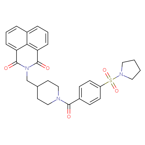 3-({1-[4-(pyrrolidine-1-sulfonyl)benzoyl]piperidin-4-yl}methyl)-3-azatricyclo[7.3.1.0^{5,13}]trideca-1(12),5,7,9(13),10-pentaene-2,4-dione