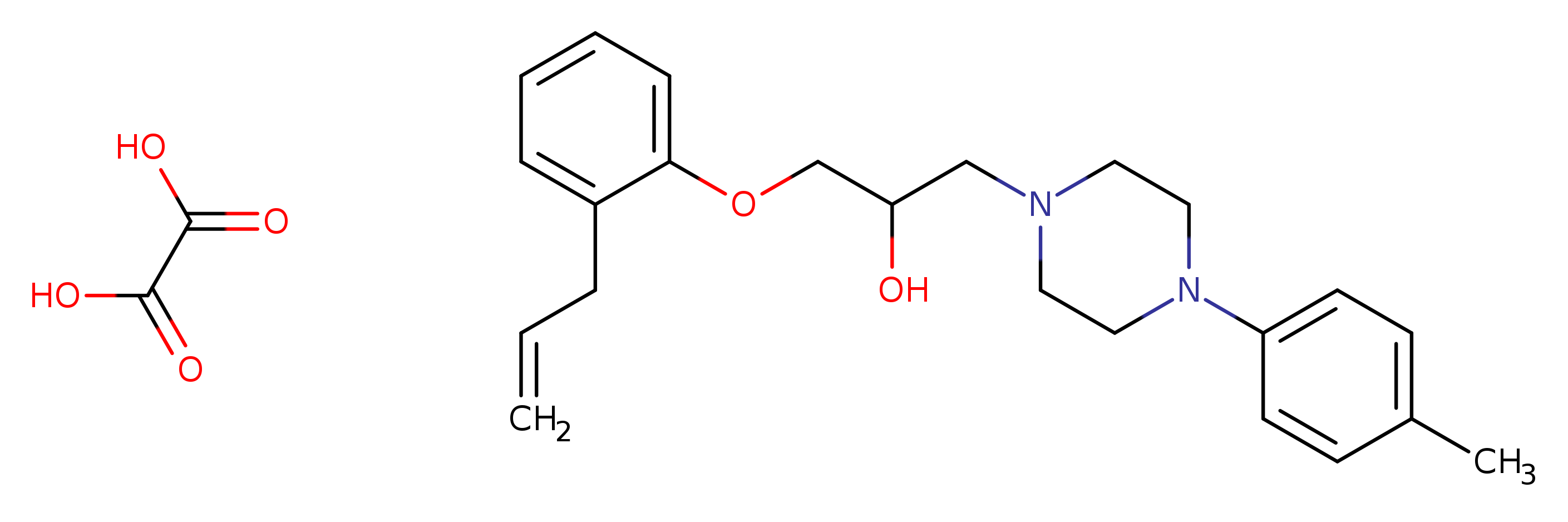 1-[4-(4-methylphenyl)piperazin-1-yl]-3-[2-(prop-2-en-1-yl)phenoxy]propan-2-ol; oxalic acid