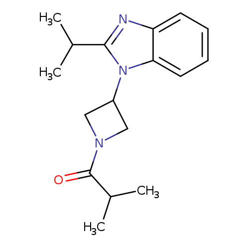 2-methyl-1-{3-[2-(propan-2-yl)-1H-1,3-benzodiazol-1-yl]azetidin-1-yl}propan-1-one