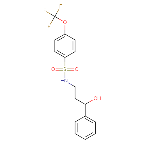 N-(3-hydroxy-3-phenylpropyl)-4-(trifluoromethoxy)benzene-1-sulfonamide