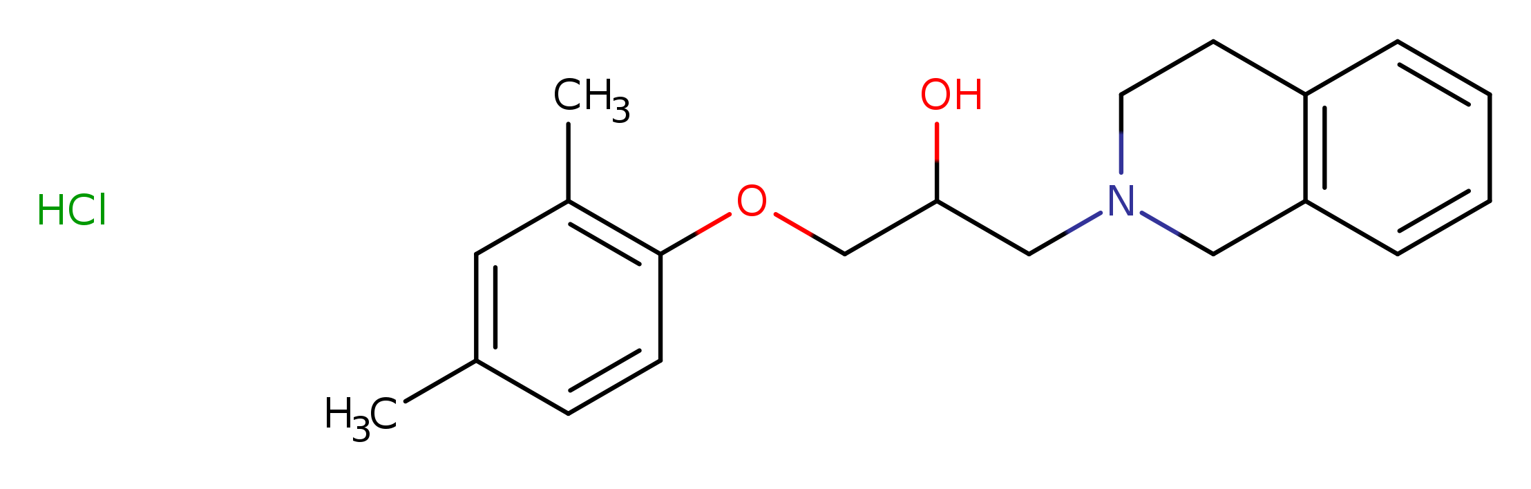 1-(2,4-dimethylphenoxy)-3-(1,2,3,4-tetrahydroisoquinolin-2-yl)propan-2-ol hydrochloride
