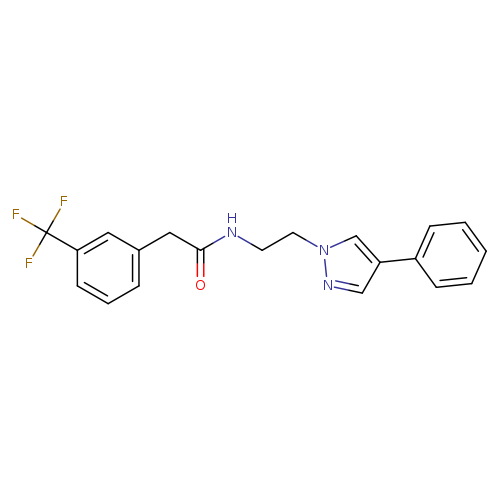N-[2-(4-phenyl-1H-pyrazol-1-yl)ethyl]-2-[3-(trifluoromethyl)phenyl]acetamide