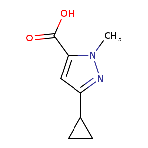 3-cyclopropyl-1-methyl-1H-pyrazole-5-carboxylic acid