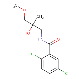 2,5-dichloro-N-(2-hydroxy-3-methoxy-2-methylpropyl)benzamide