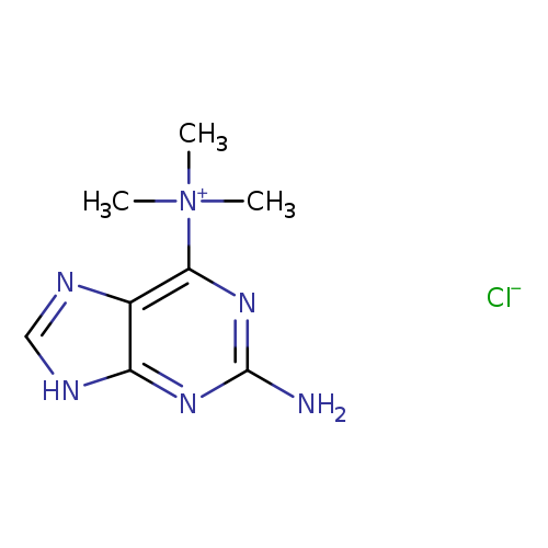 2-amino-N,N,N-trimethyl-9H-purin-6-aminium chloride