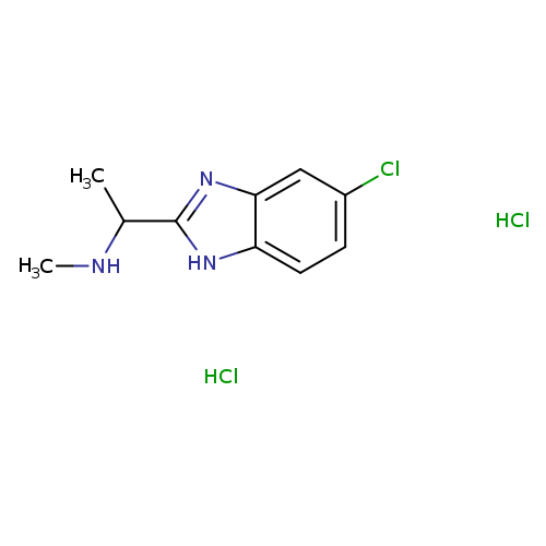 [1-(5-chloro-1H-1,3-benzodiazol-2-yl)ethyl](methyl)amine dihydrochloride
