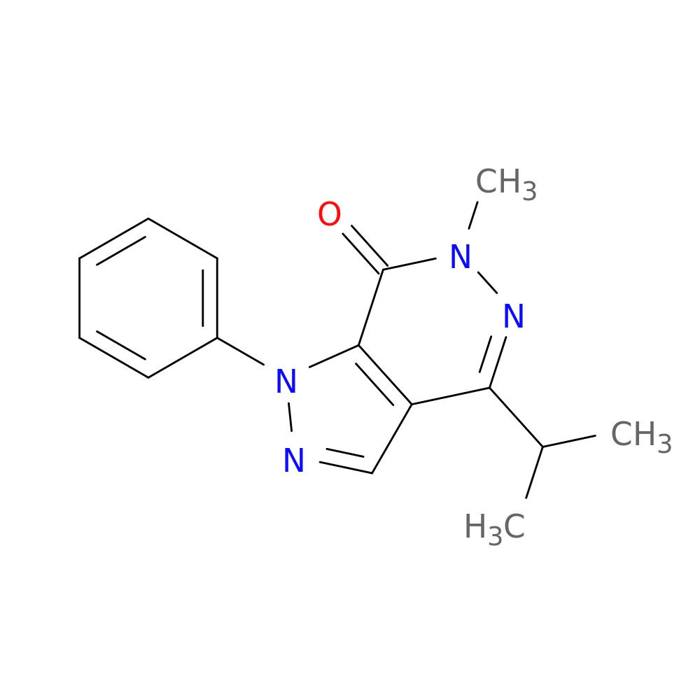 6-methyl-1-phenyl-4-(propan-2-yl)-1H,6H,7H-pyrazolo[3,4-d]pyridazin-7-one