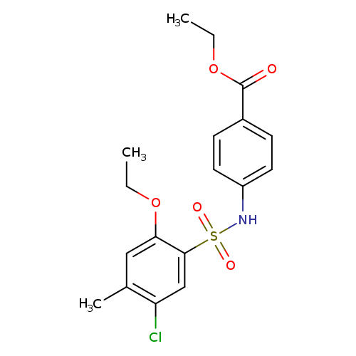 ethyl 4-(5-chloro-2-ethoxy-4-methylbenzenesulfonamido)benzoate