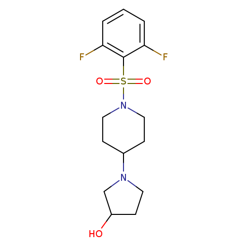 1-[1-(2,6-difluorobenzenesulfonyl)piperidin-4-yl]pyrrolidin-3-ol