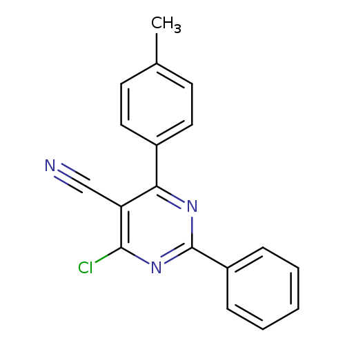 4-chloro-6-(4-methylphenyl)-2-phenylpyrimidine-5-carbonitrile
