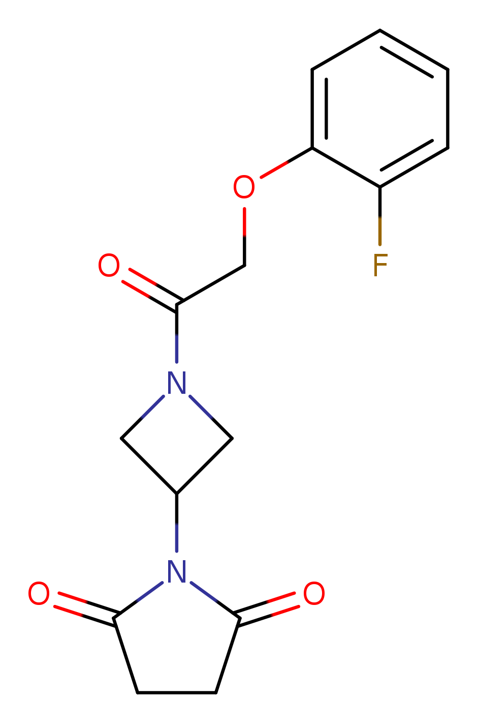 1-{1-[2-(2-fluorophenoxy)acetyl]azetidin-3-yl}pyrrolidine-2,5-dione