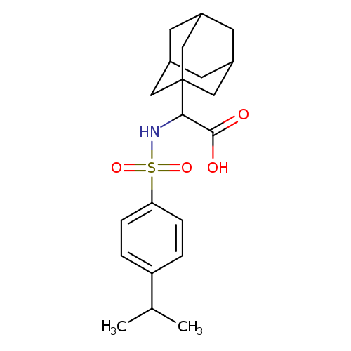 2-(adamantan-1-yl)-2-[4-(propan-2-yl)benzenesulfonamido]acetic acid