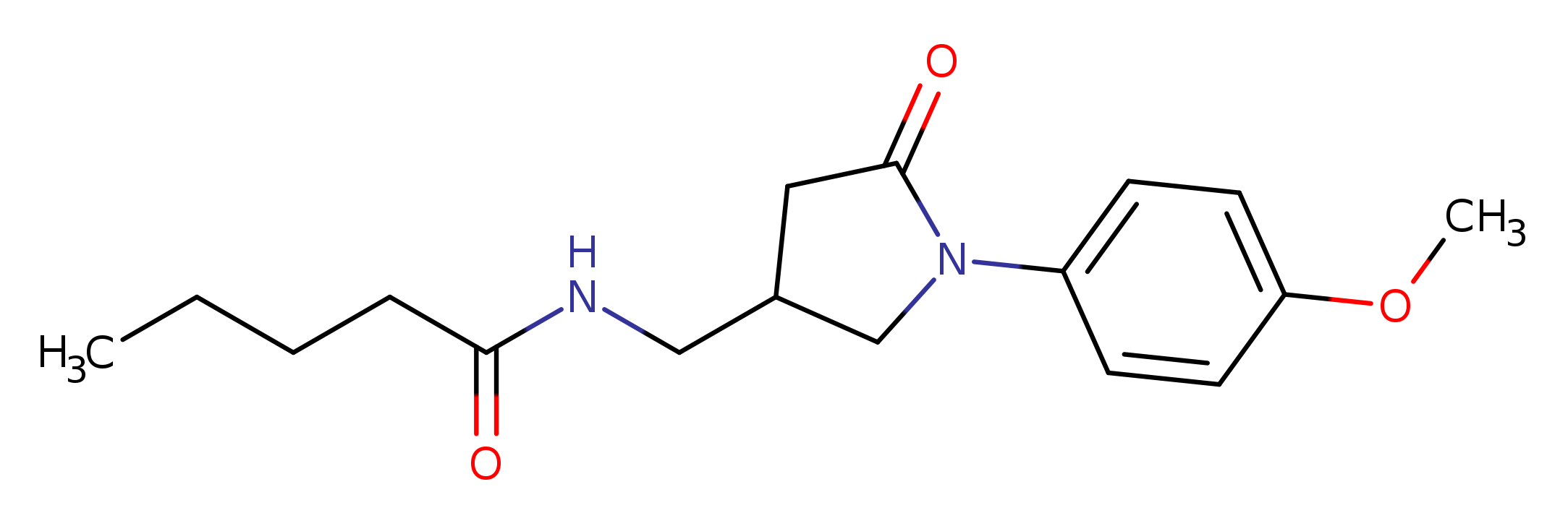 N-{[1-(4-methoxyphenyl)-5-oxopyrrolidin-3-yl]methyl}pentanamide