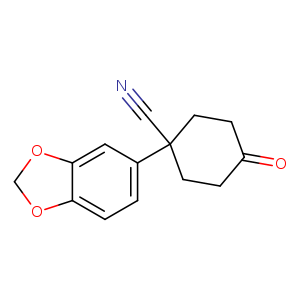 1-benzo[1,3]dioxol-5-yl-4-oxo-cyclohexanecarbonitrile