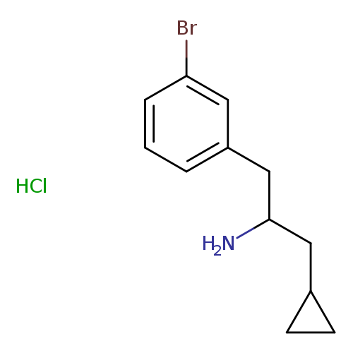 1-(3-bromophenyl)-3-cyclopropylpropan-2-amine hydrochloride