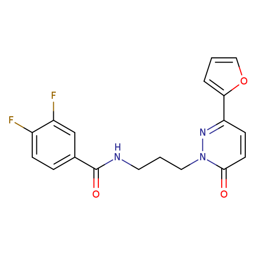 3,4-difluoro-N-{3-[3-(furan-2-yl)-6-oxo-1,6-dihydropyridazin-1-yl]propyl}benzamide