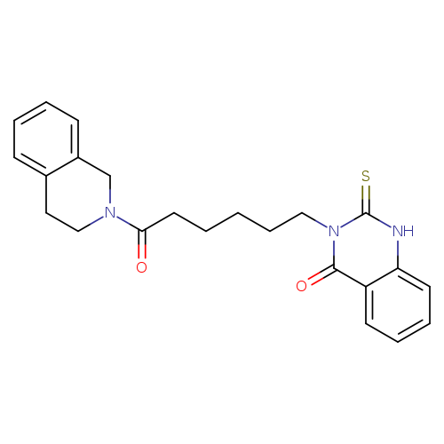 3-[6-oxo-6-(1,2,3,4-tetrahydroisoquinolin-2-yl)hexyl]-2-sulfanylidene-1,2,3,4-tetrahydroquinazolin-4-one