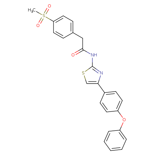 2-(4-methanesulfonylphenyl)-N-[4-(4-phenoxyphenyl)-1,3-thiazol-2-yl]acetamide