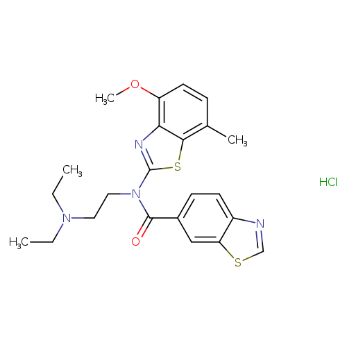 N-[2-(diethylamino)ethyl]-N-(4-methoxy-7-methyl-1,3-benzothiazol-2-yl)-1,3-benzothiazole-6-carboxamide hydrochloride