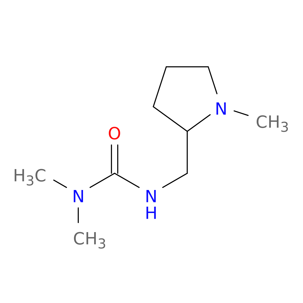 3,3-dimethyl-1-[(1-methylpyrrolidin-2-yl)methyl]urea