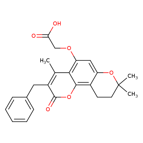 [(3-Benzyl-4,8,8-trimethyl-2-oxo-9,10-dihydro-2h,8h-pyrano[2,3-f]chromen-5-yl)oxy]acetic acid