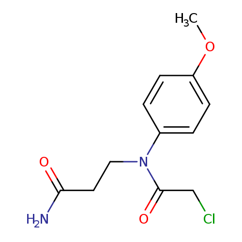 3-[2-chloro-N-(4-methoxyphenyl)acetamido]propanamide