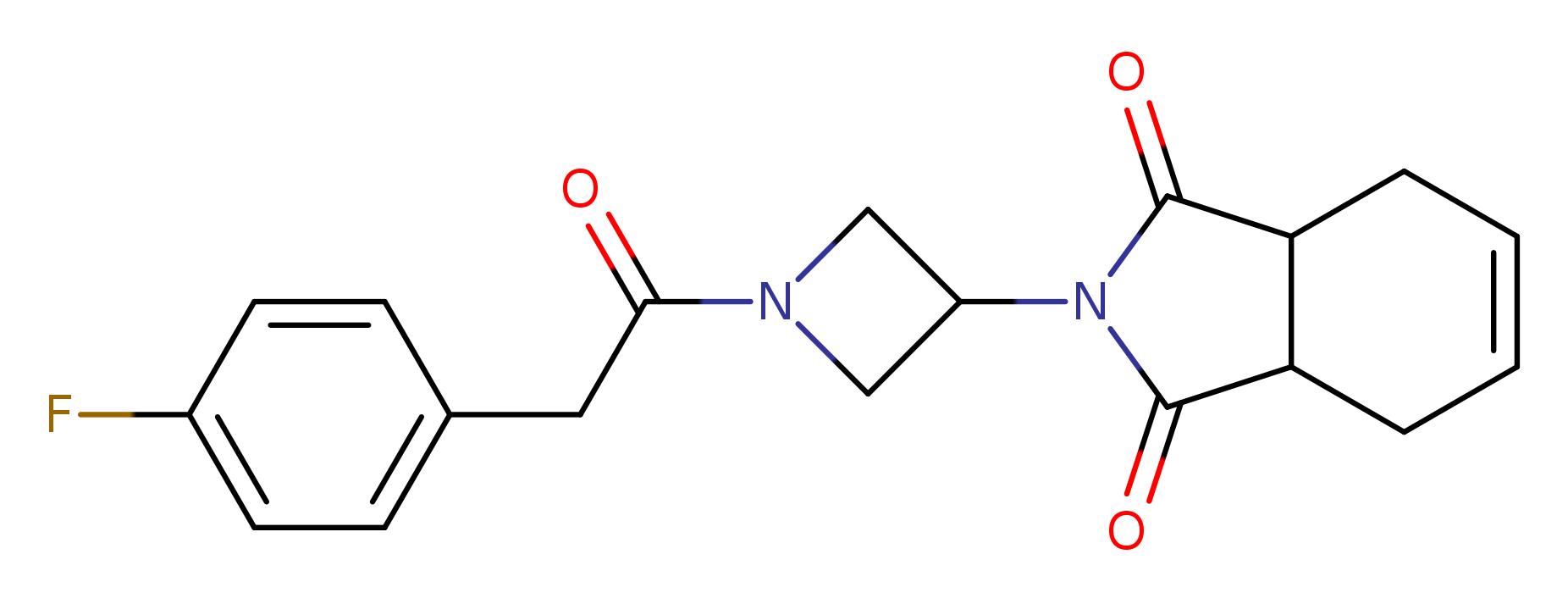 2-{1-[2-(4-fluorophenyl)acetyl]azetidin-3-yl}-2,3,3a,4,7,7a-hexahydro-1H-isoindole-1,3-dione