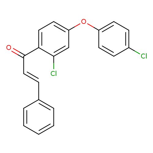 (2E)-1-[2-chloro-4-(4-chlorophenoxy)phenyl]-3-phenylprop-2-en-1-one