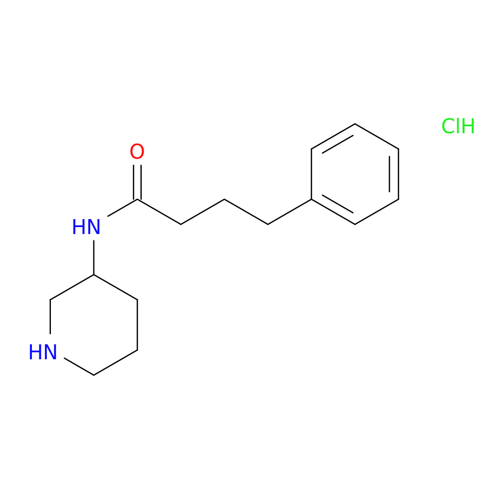 4-phenyl-N-(piperidin-3-yl)butanamide hydrochloride