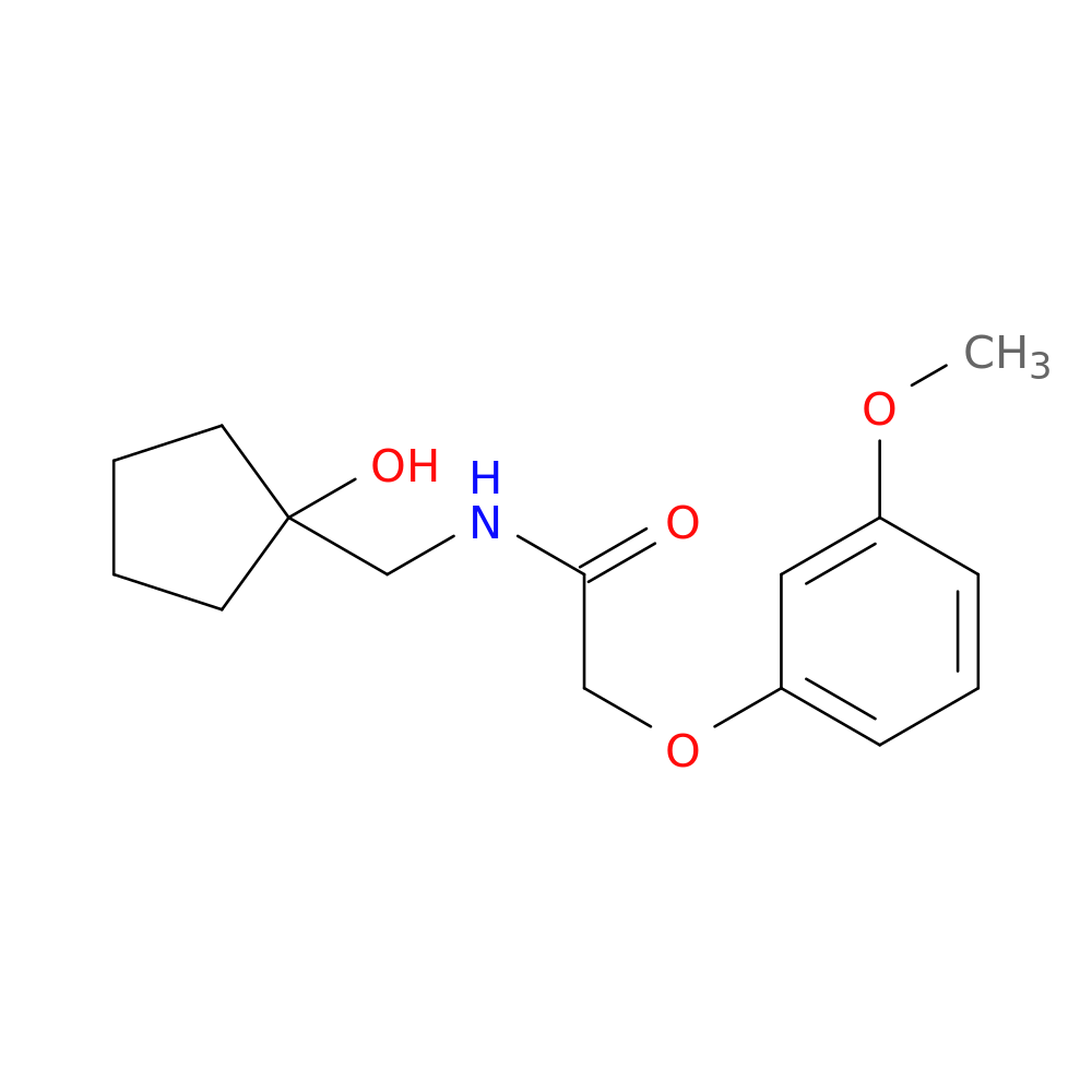N-[(1-hydroxycyclopentyl)methyl]-2-(3-methoxyphenoxy)acetamide