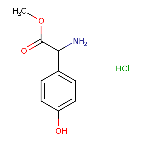 Methyl 2-amino-2-(4-hydroxyphenyl)acetate hydrochloride