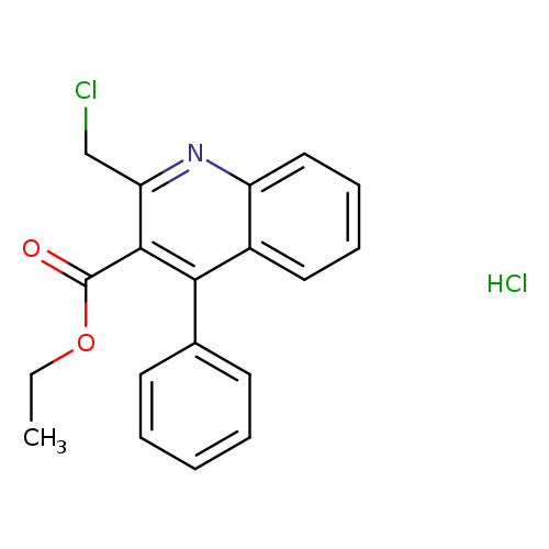 Ethyl 2-(chloromethyl)-4-phenylquinoline-3-carboxylate hydrochloride