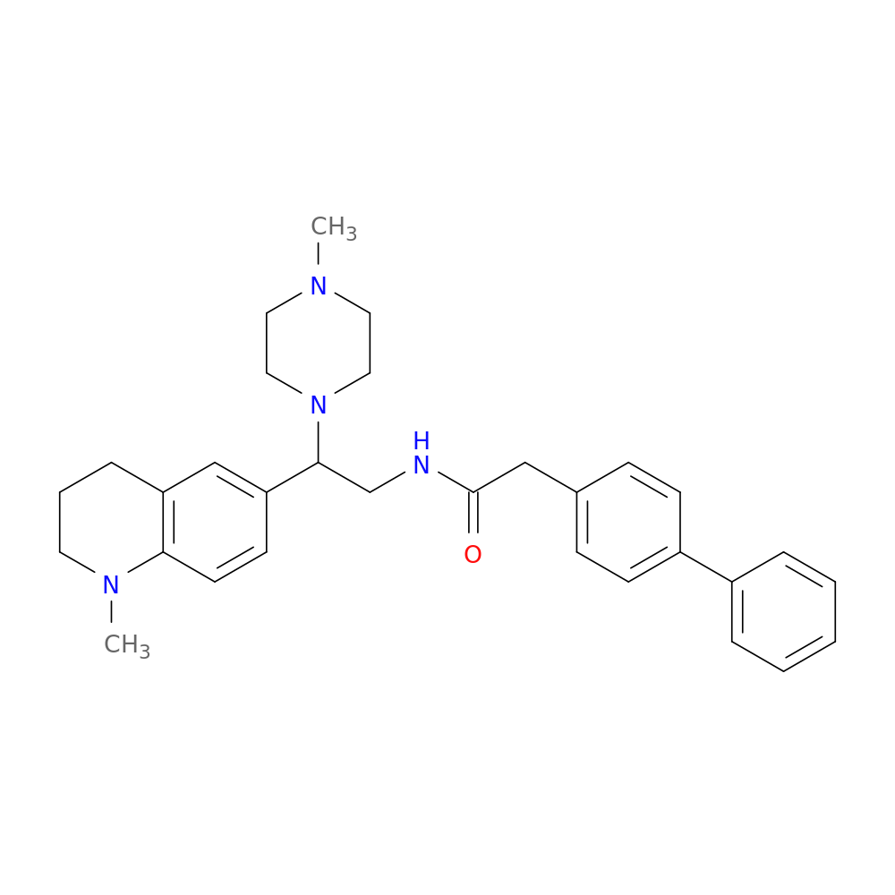 2-{[1,1'-biphenyl]-4-yl}-N-[2-(1-methyl-1,2,3,4-tetrahydroquinolin-6-yl)-2-(4-methylpiperazin-1-yl)ethyl]acetamide