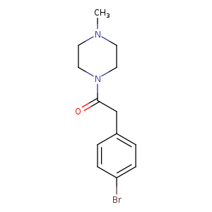 1-Bromo-4-(4-methylpiperazinocarbonylmethyl)benzene