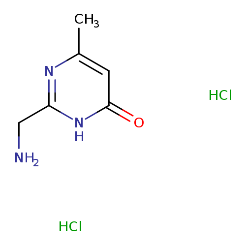 2-(aminomethyl)-6-methyl-3,4-dihydropyrimidin-4-one dihydrochloride