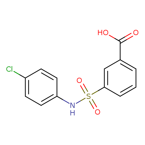 Benzoic acid, 3-[[(4-chlorophenyl)amino]sulfonyl]-