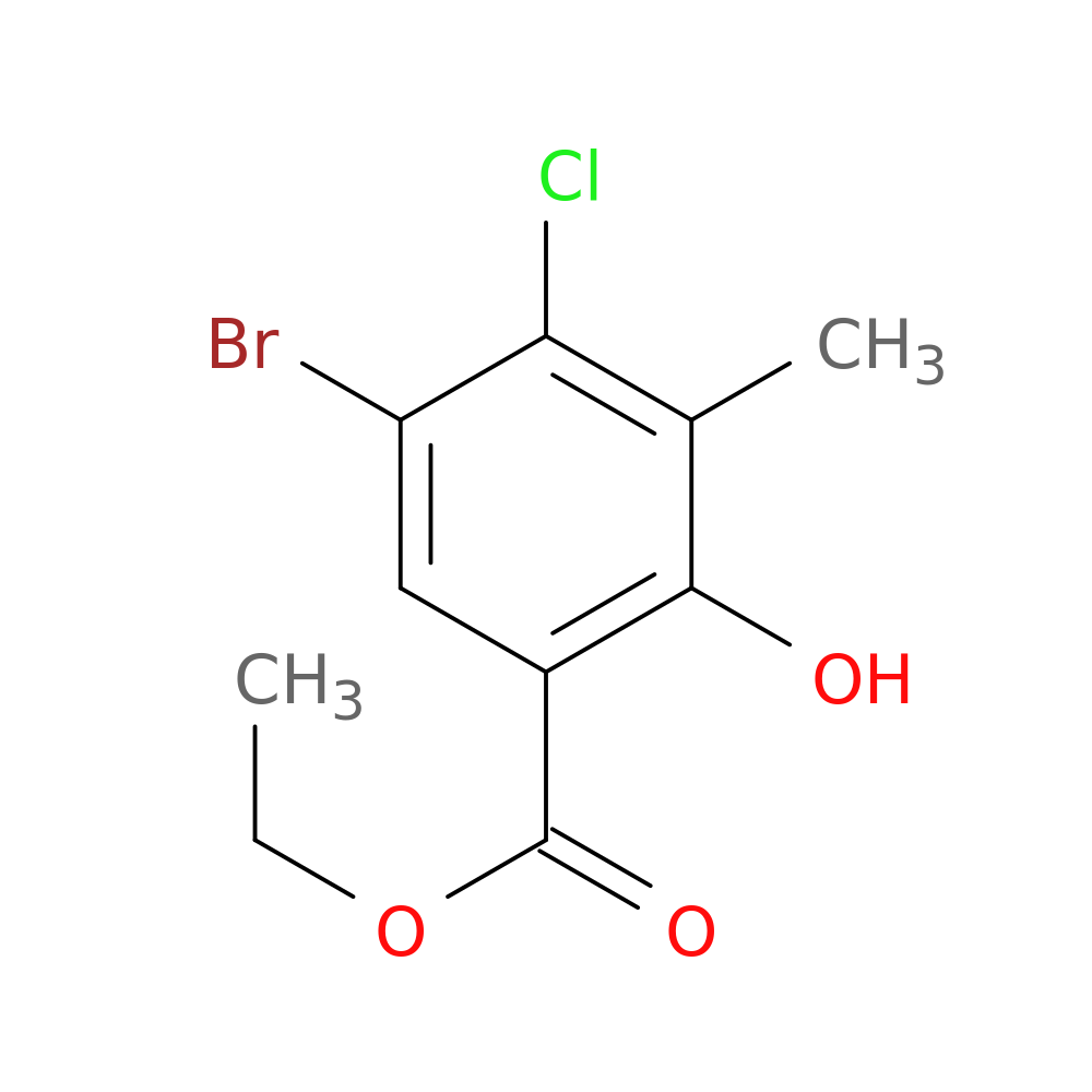 ethyl 5-bromo-4-chloro-2-hydroxy-3-methylbenzoate
