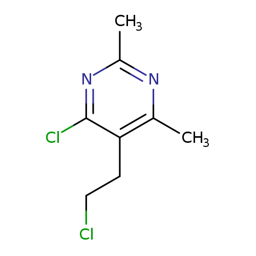 4-chloro-5-(2-chloroethyl)-2,6-dimethylpyrimidine