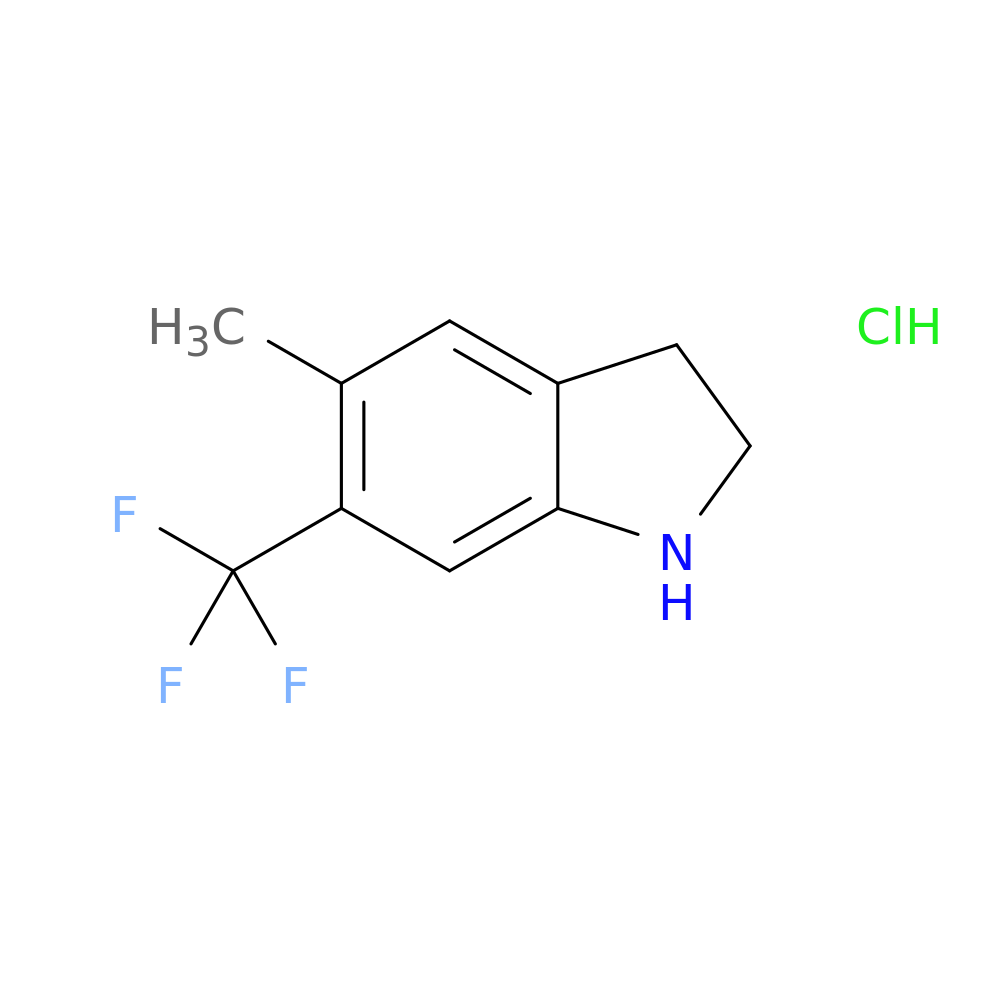 5-Methyl-6-(trifluoromethyl)indoline hydrochloride