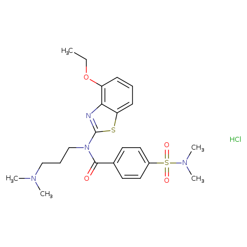 N-[3-(dimethylamino)propyl]-4-(dimethylsulfamoyl)-N-(4-ethoxy-1,3-benzothiazol-2-yl)benzamide hydrochloride