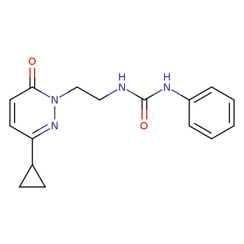 3-[2-(3-cyclopropyl-6-oxo-1,6-dihydropyridazin-1-yl)ethyl]-1-phenylurea