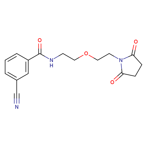 3-cyano-N-{2-[2-(2,5-dioxopyrrolidin-1-yl)ethoxy]ethyl}benzamide