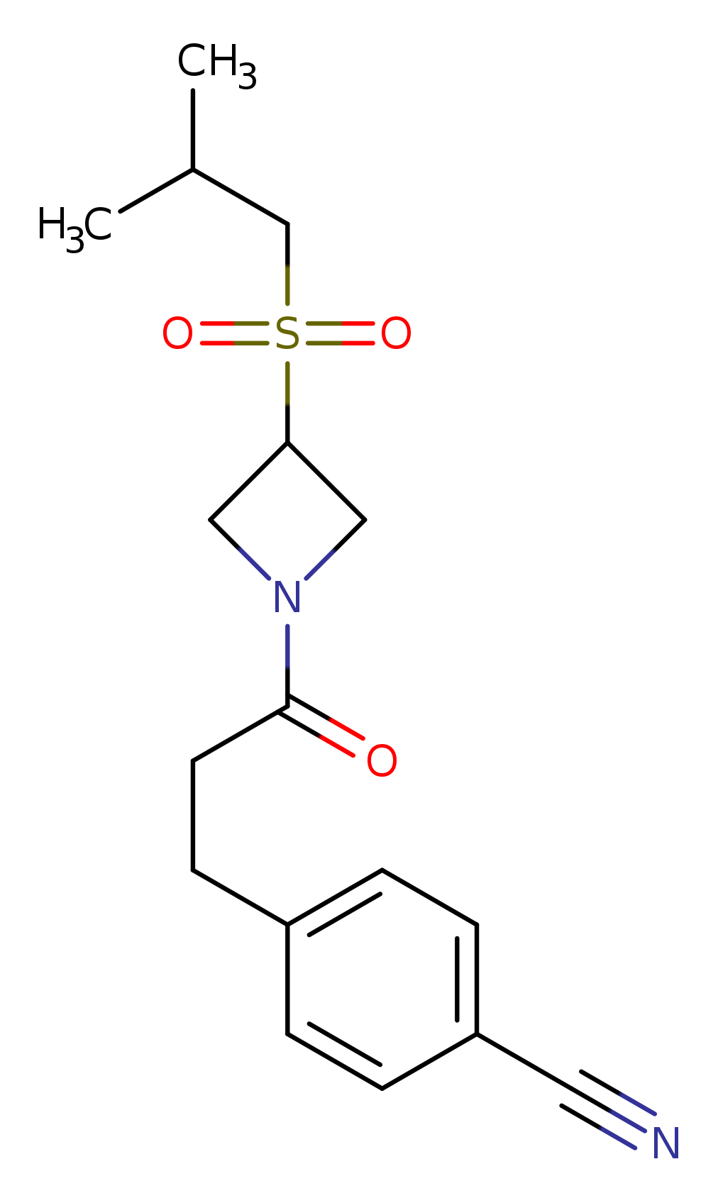 4-{3-[3-(2-methylpropanesulfonyl)azetidin-1-yl]-3-oxopropyl}benzonitrile
