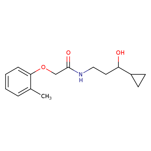 N-(3-cyclopropyl-3-hydroxypropyl)-2-(2-methylphenoxy)acetamide