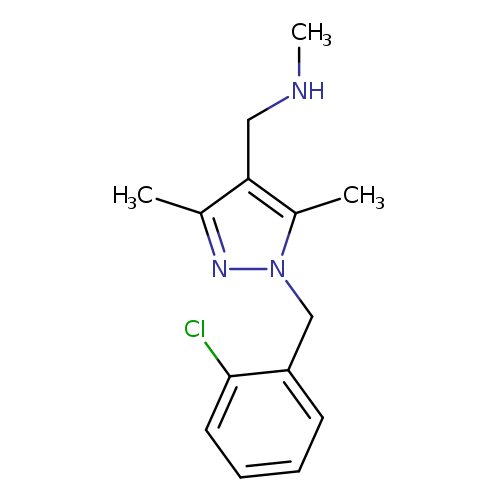({1-[(2-chlorophenyl)methyl]-3,5-dimethyl-1H-pyrazol-4-yl}methyl)(methyl)amine